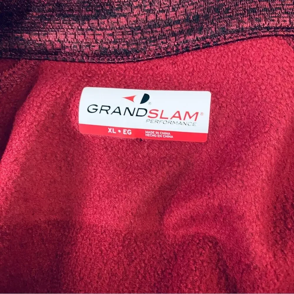 NWT Men’s Grand Slam Fleece Lined Half Zip Size X-Large